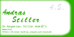 andras stiller business card